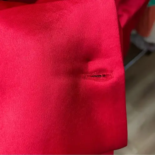 Retrofete Women’s Kit Shirt in Red Button Front Long Sleeve Sz XL