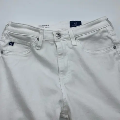 AG Adriano Goldschmied  $198 The JODI Crop High Rise Slim Flare in White size 26R