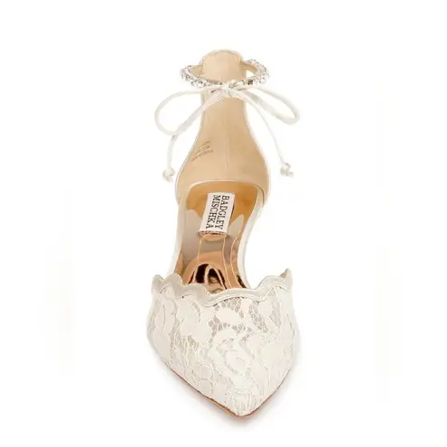 Badgley Mischka Women's Betsy Lace Kitten Heel Pumps