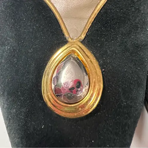 Salvatore Ferragamo Vintage Black Suede Block Kitten Heels size 8 B