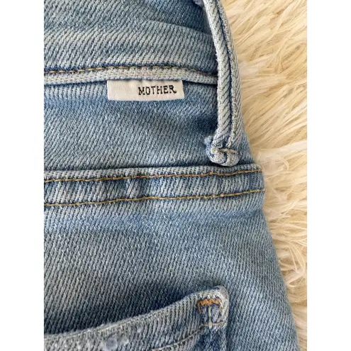 MOTHER The Insider Crop Step Fray Jeans Limited Edition Size 28 Blue