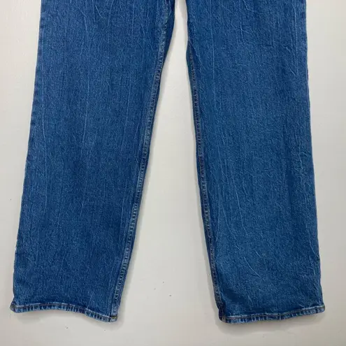 Abercrombie & Fitch The 90s Relaxed Jean High Rise 31 Short Dark Blue Classic