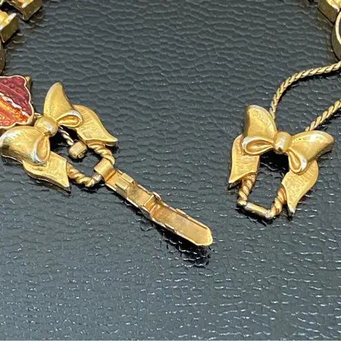 Vintage AVON Nutcracker Train Christmas Theme Slider Bracelet