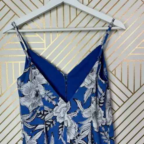 Lovers + Friends ‎ Sapphire Romper Riviera Floral Print Blue Size XS