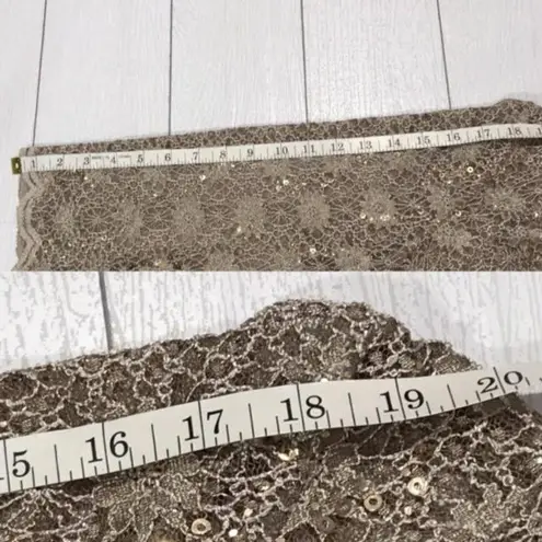 R & M Richards Gold Lace Formal Dress Jacket 2 Piece Set NWT