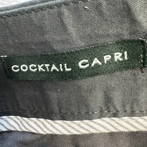 J Crew Cocktail Capri Pants Women's Sz 2 Gray City Fit Cotton
