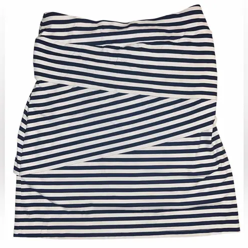 J. McLaughlin Nicola Blue and White Skirt