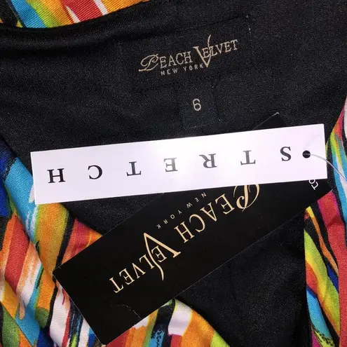 Peach Velvet New York NWT Sz. 6 Multi