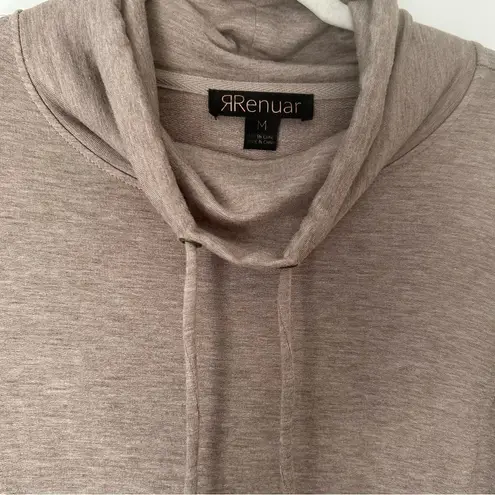 118. Renuar Hoodie Sweatshirt Dress with pockets Tan Size M