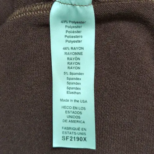 Michael Stars Emmy Hooded Cropped Sweatshirt Brown Madison Brushed Jersey 3X New