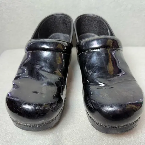 Dansko Women Professional Leather Clogs Black Dark Purple size EU 41/ US 10.5-11