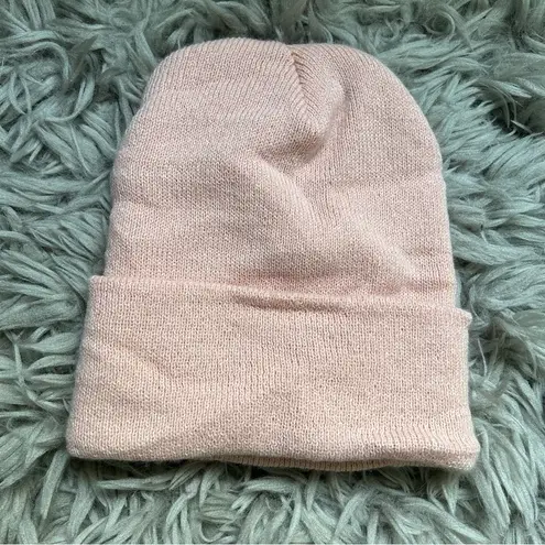 Carhartt  Pink knit patch logo beanie one size