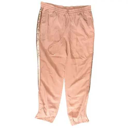 Diane Von Furstenberg  DVF Women’s 4 Dusty Rose Buff Sequin Tuxedo Kamaris Pants thumbnail 6