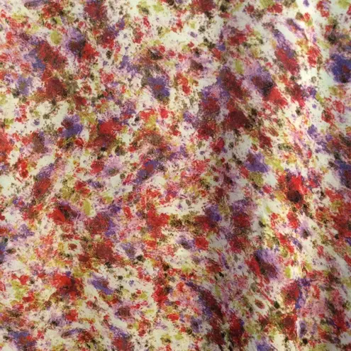 Sheer floral print V neck shirt womens Philosophy Republic Large L long sleeve