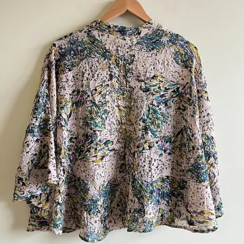 Staring At Stars Staring at Star Women's Floral Kimono Cardigans Chiffon Open Front Cover Size S