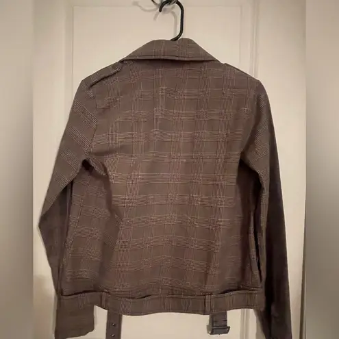 Michael Stars NWT Plaid Moto Jacket Size S