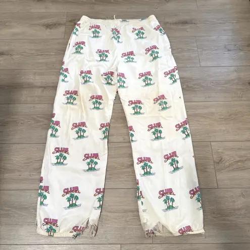 Vtg 90s Distressed Club Camel Lounge Pajama Pants Sz XL Cigarette Deadstock Y2k Tan