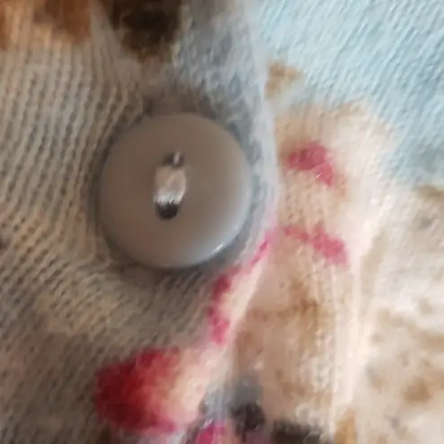 Pins & Needles floral cardigan sweater Blue Size M