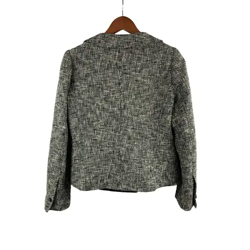 Rickie Freeman Teri Jon Womens Wool Blend Blazer Jacket Size 8 Black