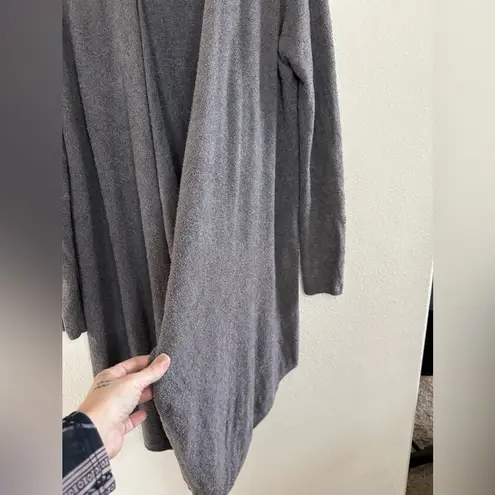 Barefoot Dreams Bamboo CozyChic Lite Island Wrap Cardigan dark grey soft sz l/xl