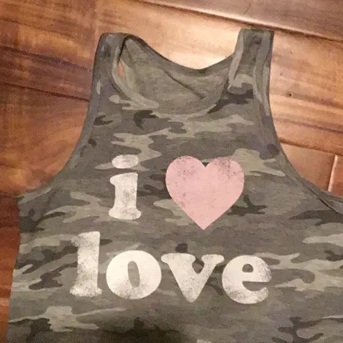 Grayson Threads Grey Camo Tank top size small NWT