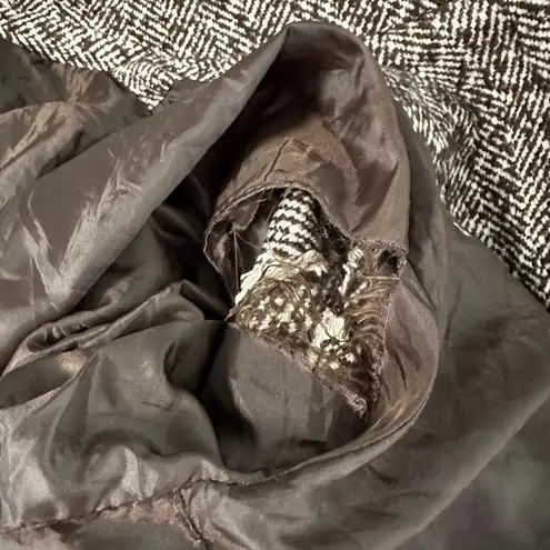 Last Kiss Vintage Tweed Dark Academia Pea Coat Jacket Plus Size 1X 90s