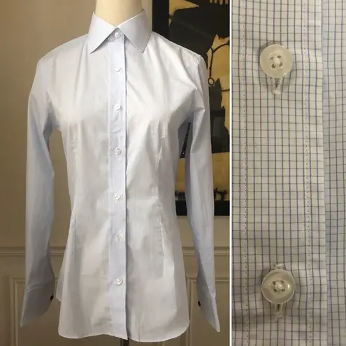 NWOT Emily Meyer Bespoke Button Up Dress Shirt XS White