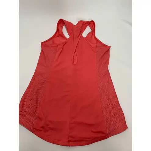 Calia Women's Mesh Criss Cross Back Workout Yoga Active Tank Top Orange Small