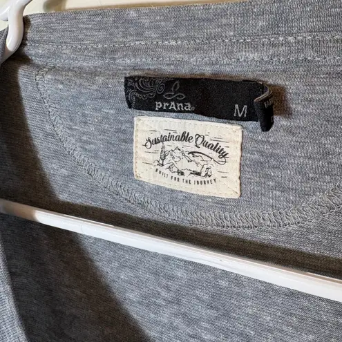 prAna Gray Sustainable Quality Short Sleeve T Shirt Top Womens Medium