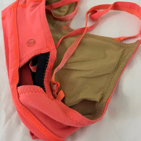 Lululemon  FLIP YOUR DOG Coral Sports Bra Size 4