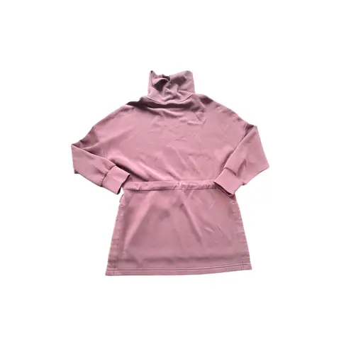 Varley Freya Sweat DoubleSoft Turtleneck Pullover Drawstring Waist Rose Mauve S - Image 7