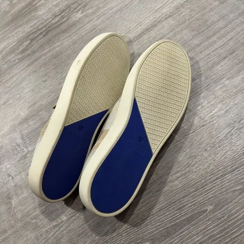 Rothy's Tan Stripe Slip On Loafer Shoes Size 12