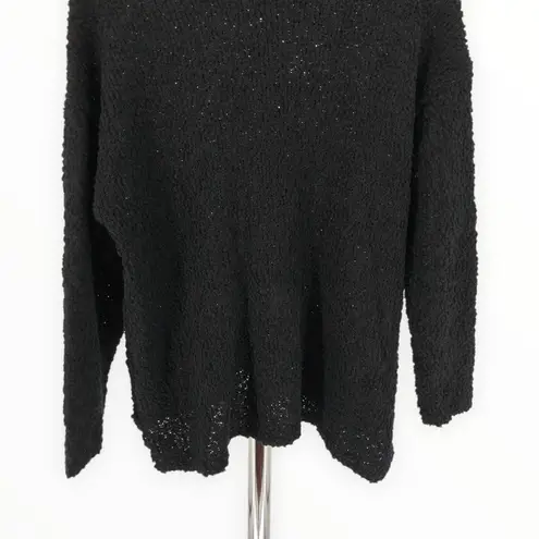 Bobeau Black Boucle Nubby Long Sleeve Mock Neck Sweater size 1X