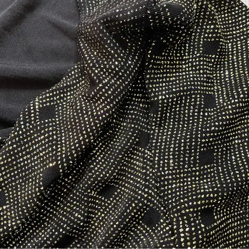 XScape by Joanna Chen Gold Beaded Stretch Top