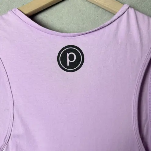 Pure Barre “Summer tuckin” Muscle Tank Light Pink 100% Cotton Women’s Size L