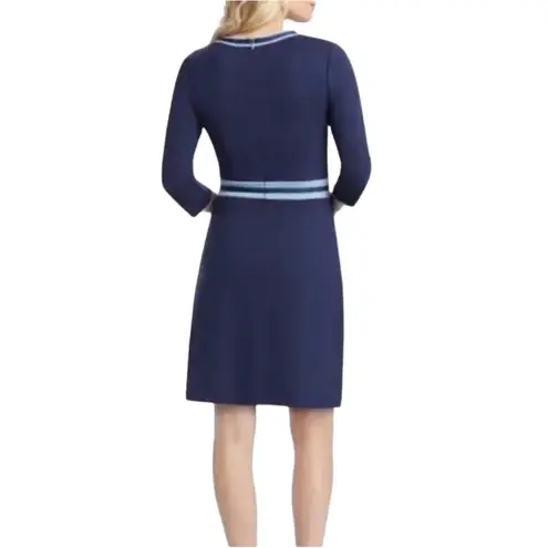 Draper James  PERSLEY NAVY BLUE DRESS L