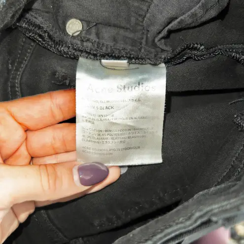 Acne Studios Skin 5 Black Skinny Jeans Size 26