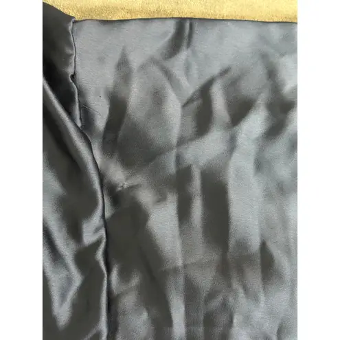 NWT Dessy Collection Size 18 R1 Midnight Navy Blue Keyhole Back Dress Gown FLAW