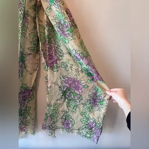 FINAL PRICE Bindya New York 100% Wool Scarf Purple - Image 3