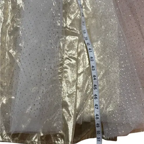 New Y2K Vintage Loralie Strapless Formal Fairytale Gown Dress size 10 Gold