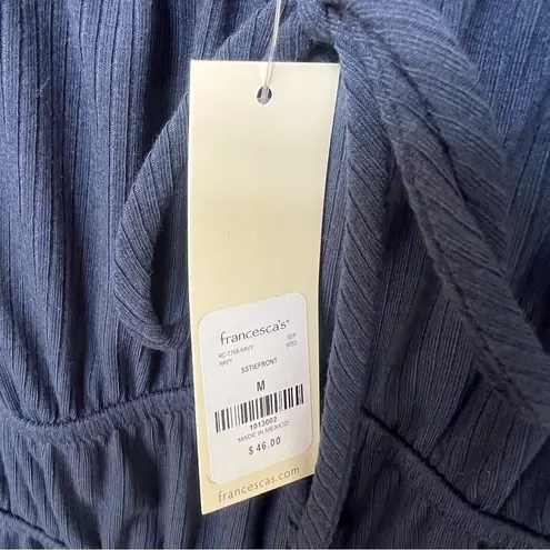 Mel + Rose NWT Francesca's Collections Navy Mini Short Sleeve Skater Dress M Blue Size M