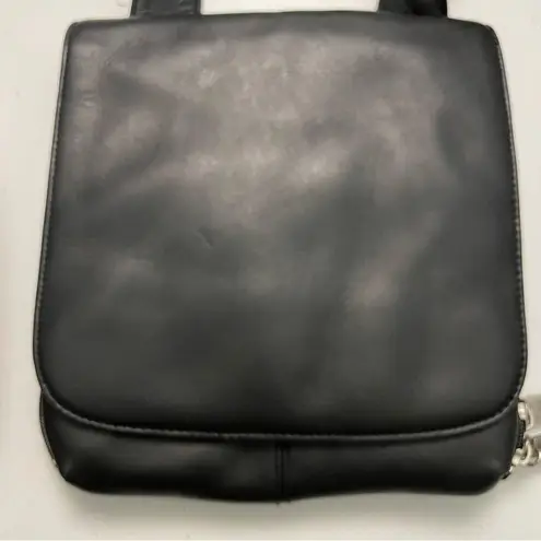 Hobo International HOBO Purse Crossbody Leather Wallet Credit Card Slots Pen Adjustable Soft Black