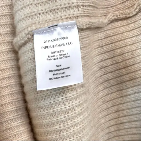 Veronica Beard Avia Oatmeal Cashmere Turtleneck Sweater - Image 8