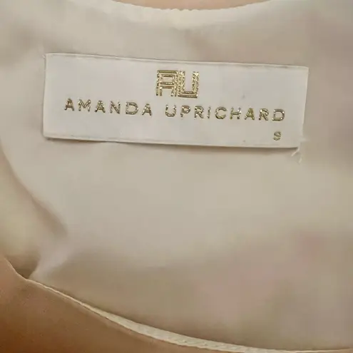 Amanda Uprichard  100% Silk Sheath Mini  Dress Drapey Back Size Small