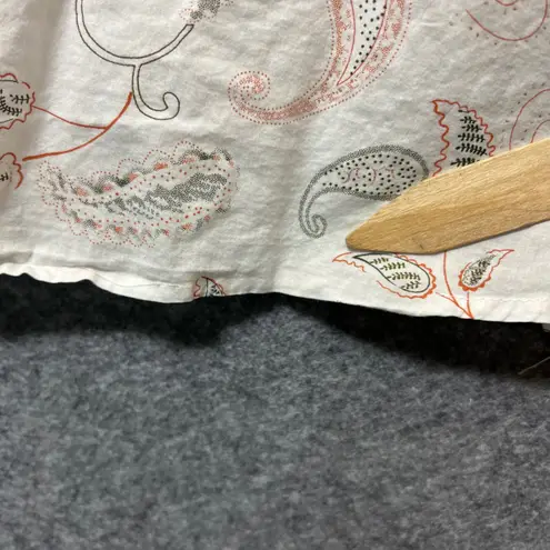 Y2K Vintage Papaya Paisley Skirt Women's M White Pink Boho A