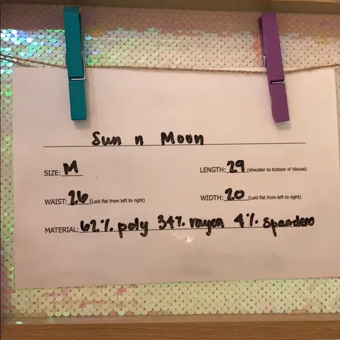 Sun & Moon NWOT floral cold should blouse w/choker Green Size M