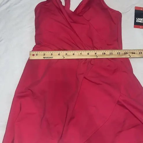 Lands'End  Ladies Swim Dress Hot Pink Size XS