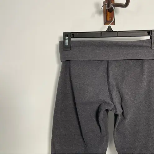 Lululemon  Wunder Under Heathered Grey Black High Rise Roll Down Legging Size 4 6