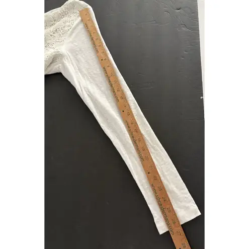 Sundance Crochet Top Size M White Layered Tunic Fairy Boho Whimsy Coquette Size M