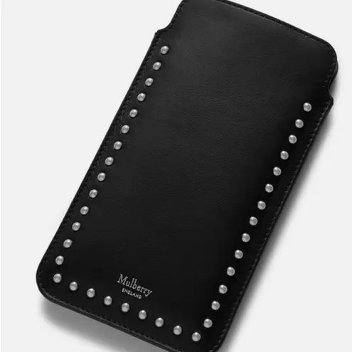 Mulberry Authentic ENGLAND Calf leather/studs card/phone holder